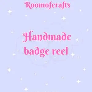Handmade badge reel set with beads