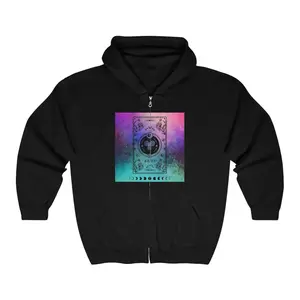 Galaxy Aries Zodiac Zip-Up Hoodie Classic Menswear