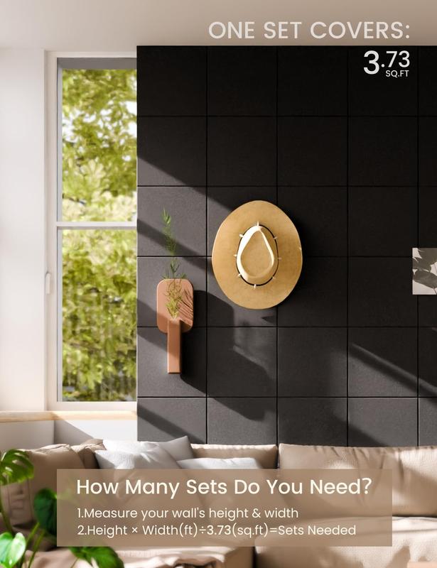 Cork board, 6 square message boards, wall decor, photo board, office decor, home decor, office supplies, school supplies, decorative items, felt message board tiles - 28"x18" cork board alternative, surface organizer board girl room accessories