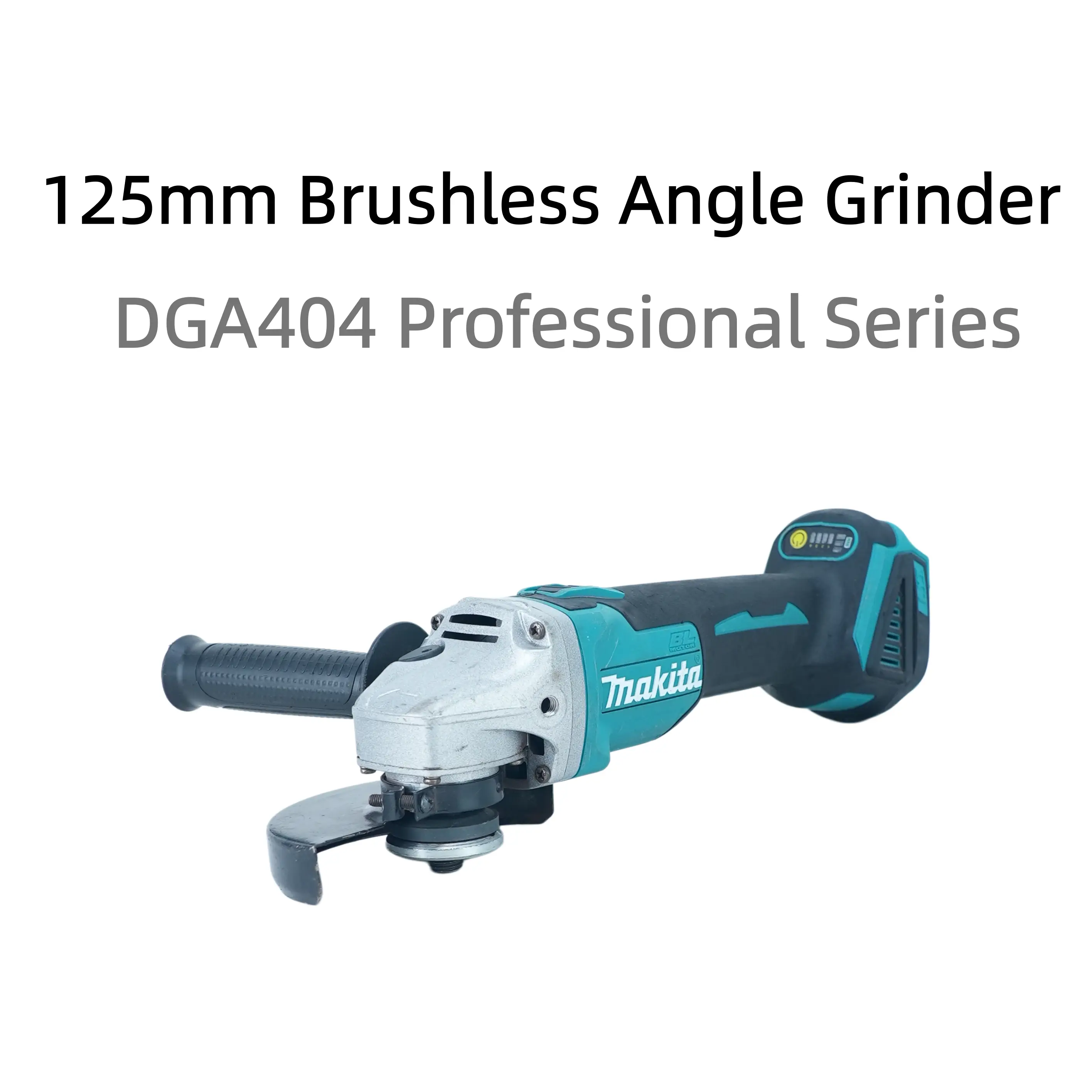 Makita DGA404 125mm M14 Spindle Angle Grinder - Contractor-Focused Hand Tool for Cutting/Grinding, Deburring on Metal Surfaces