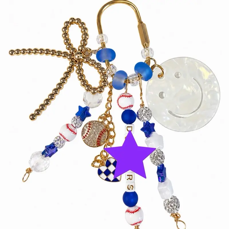 Baseball bag charm • L@ baseball