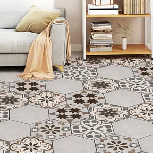 Geometric Pattern Floor Sticker, 1 Count Self Adhesive Floor Sticker, Removable Floor Decal, Decorative Sticker for Home Kitchen Living Room Bathroom, Ornaments