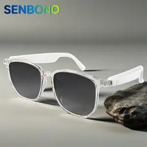 SENBONO Smart Glasses, Wireless Bluetooth-compatible Smart Glasses, Fashionable Smart Glasses for Men & Women, Compatible with iPhone