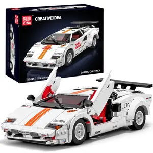 Mould King 10045 Technik Sport Car Building Sets, Creative Classic Lam Countach for Teens Age 14+, Display Model for Home or Office Décor, Cool Vehicles Model Kits Birthday Gifts for Adults,1524 PCS