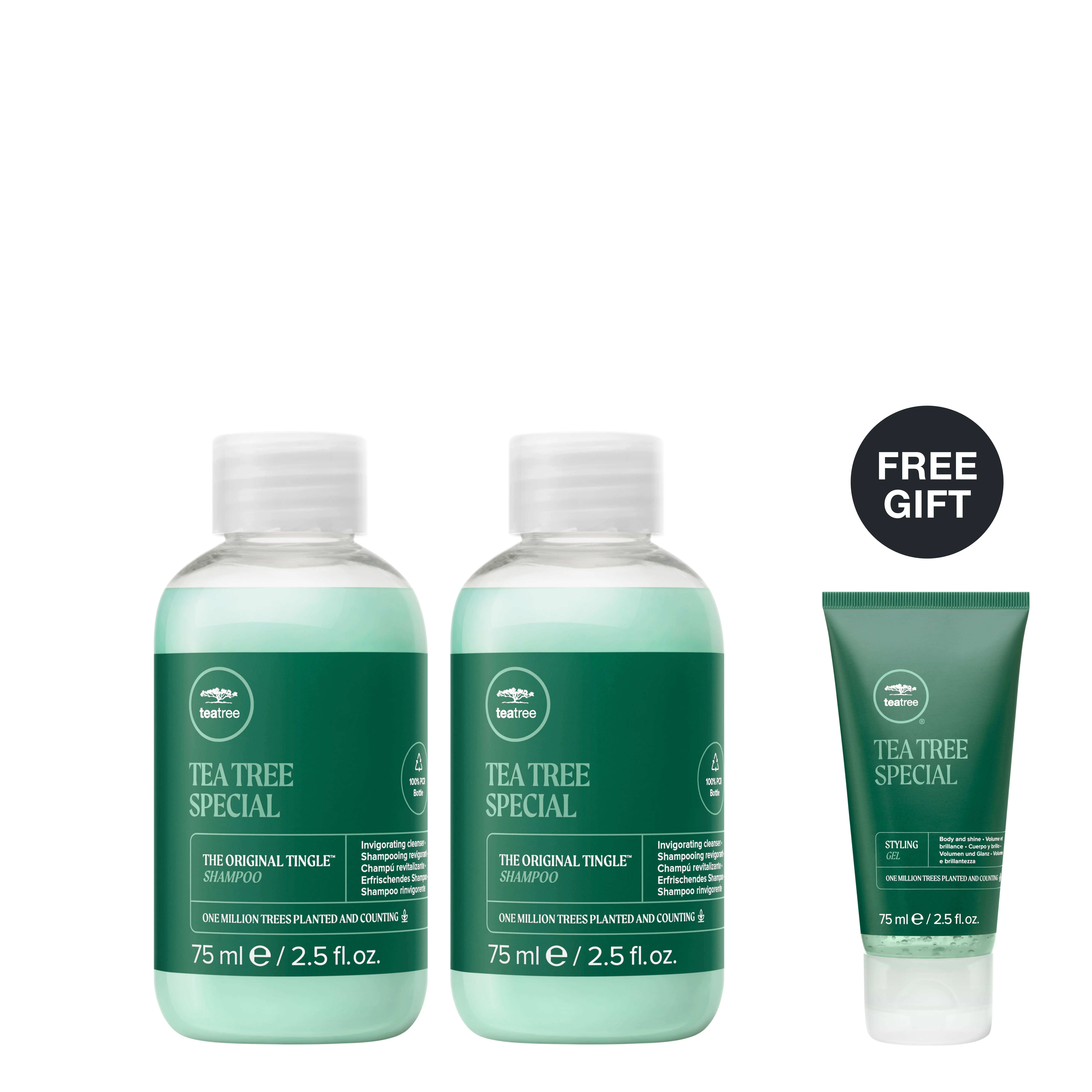 Mini Tea Tree Scalp Reset Duo – Tea Tree Special Shampoo and Conditioner Travel Sizes with FREE Hair Gel*