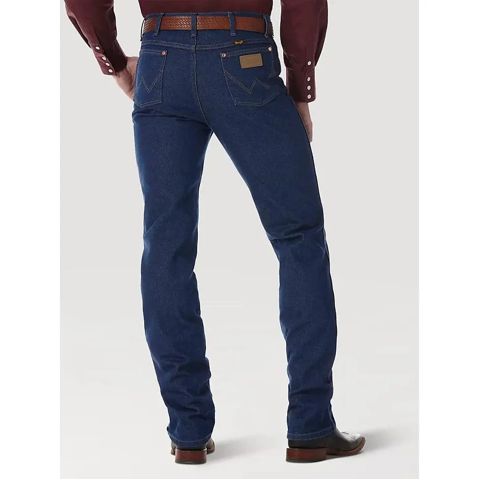 Wrangler Women's Cowboy Cut Jeans - Indigo Slim Fit Heavyweight 14.75 oz 100% Cotton Denim Bottom Pants for Women's Clothes, Boot-Over Fit Casual Style, Western
