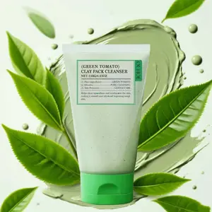 Tomato Clay Mask Cleanser Deep Cleansing Mask Pore Purifying Contains 49% Tomato Extract Oil Control Blackhead Care Exfoliating 4.05 Fl Oz