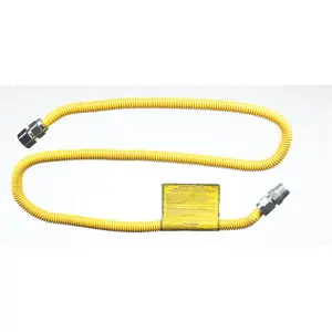 Brasscraft-Gas Connectors CSSC21-60 0.75 in. FIP x 0.75 in. MIP x 60 in. Stainless Steel Gas Connector