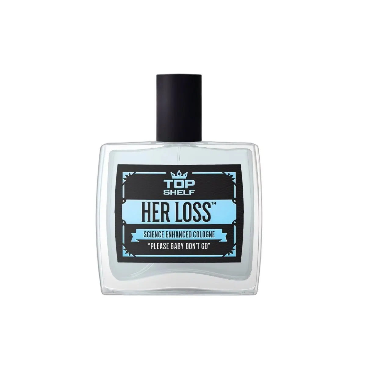 Top Shelf Her Loss Eau de Cologne for Men, Fresh Fragrance Spray, 3.4 fl oz / 100 mL