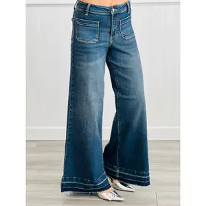 Judy Blue Denim Daze Palazzo Jeans (Reg. and Plus)