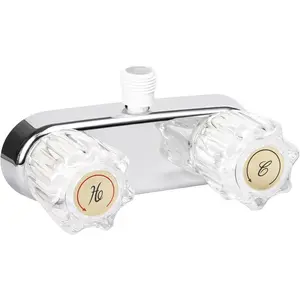 Faucet 4' Shower Valve Diverter Assembly Kit Replacement for RV Camper Shower Bathroom Mixing Valve Control