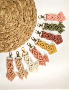 Handmade Boho Macrame Keychain | Macrame Keychain | Boho Accessories