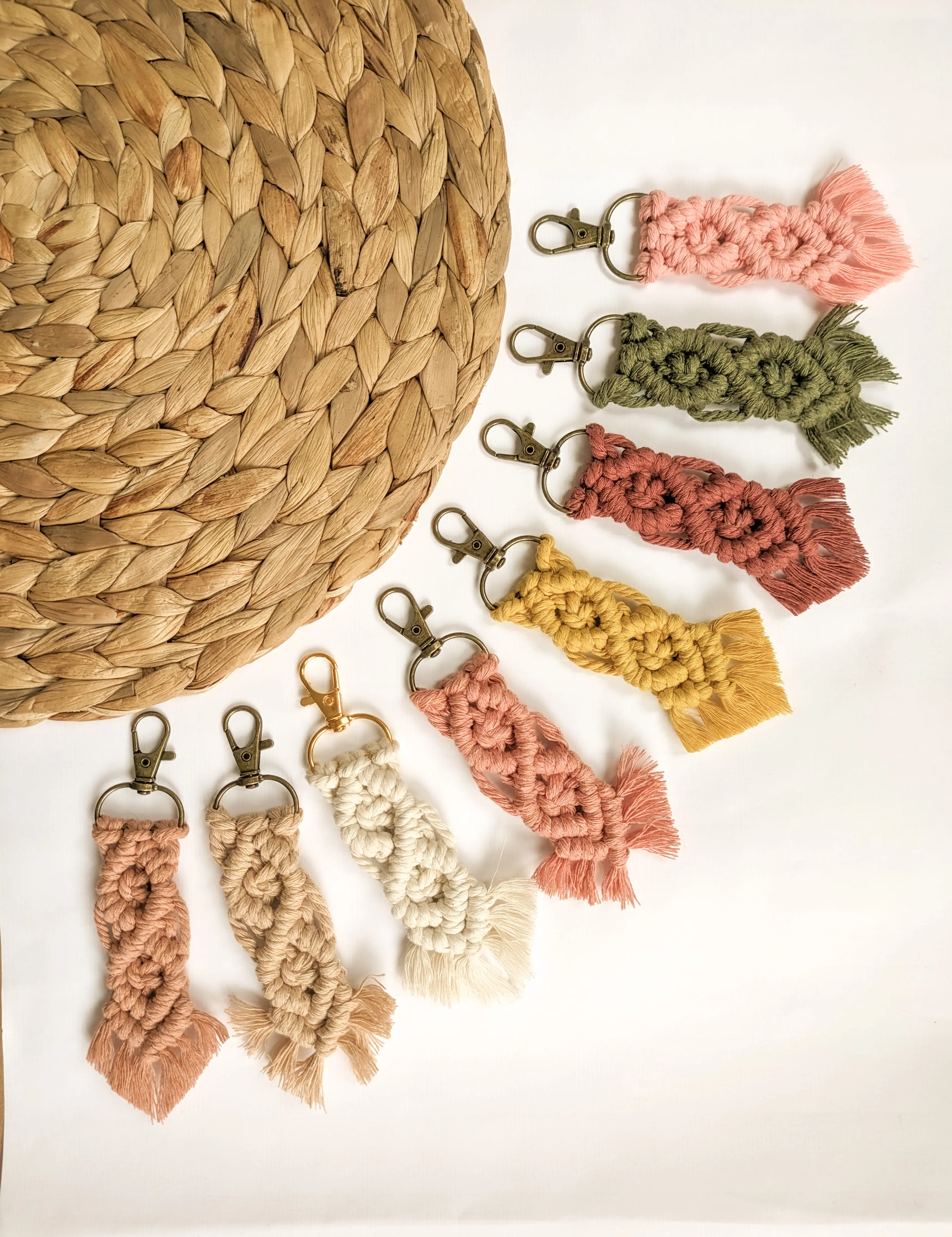 Handmade Boho Macrame Keychain | Macrame Keychain | Boho Accessories