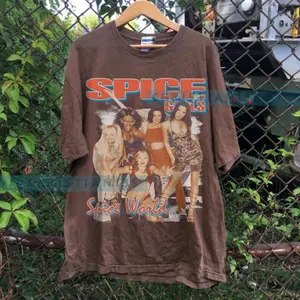 [SALE OFF 25%] Spice Girls Shirt, Spice Girls Signitures T-Shirt, Vintage Spice Girl Logo Tee Unisex