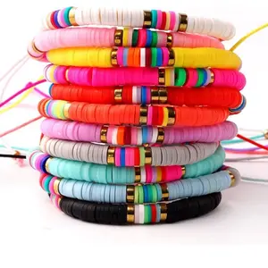 Clay Beads for Bracelets Making 6mm Spacer Beads for Jewelry Earrings Necklaces in Colorful Assortment Acrylic 2000-6800 Pcs for Crafting