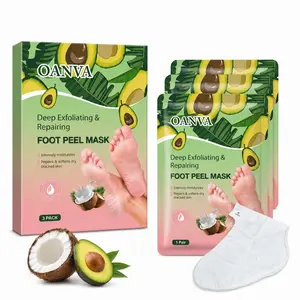 OANVA Foot Peeling Mask 3 Pack Repairs Heels & Removes Dry Dead Skin Callues for Baby Soft FeetAvocado oil & Coconut oil Exfoliating Foot Peel Mask for Dry Cracked Feet. summerwins  DealsForYouDays