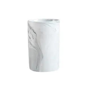 Marble Ceramic Toothbrush Holder Cup, Stylish Marble Pattern Toothbrush Cup, Eco-Friendly & Durable Ceramic Cup, Minimalist Bathroom Essentials