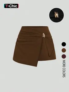Women’s Stylish Casual Basic Fitted High Waist Shorts for Fashion and Daily Commute, Trendy Versatile Summer Wear