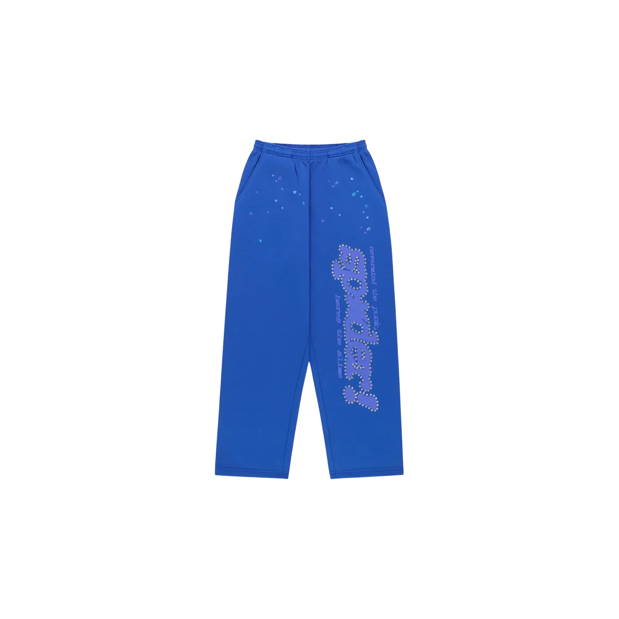 Rhinestone Punk V2 Sweatpants "Blue" SP5der407