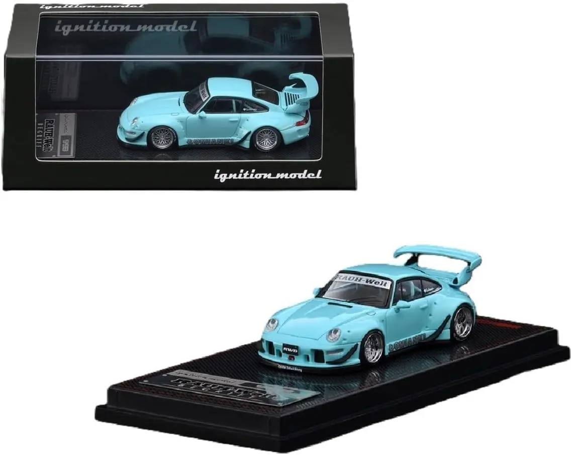 Ignition Model 1:64 Porsche 911 Rauh-Welt Begriff RWB 993 Blue Diecast Model Car IG3872