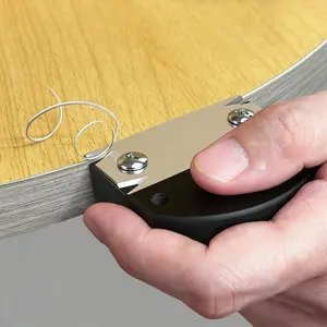 2026 Upgraded Edge Banding Trimmer, Woodworking Edge Banding Tools, Edge Corner Planer with Hanging Strap, Durable Trimmer for Wood PVC ABS Veneer
