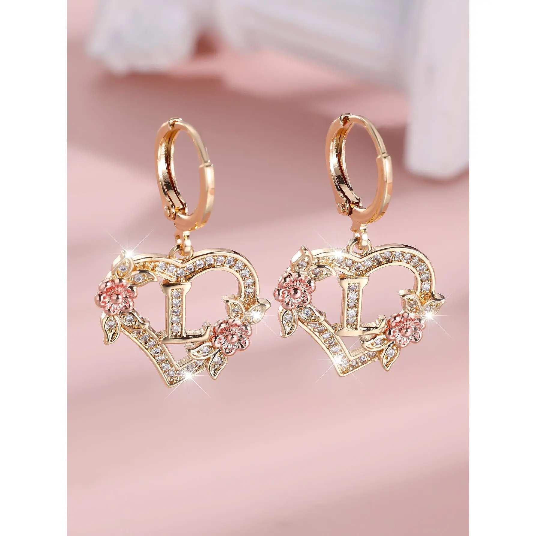 Gold+Rose Gold White Diamond L