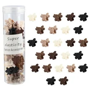 Hair Clip, 50 count Small Flower Claw Clips for Women Girls, Mini Matte Hair Clips with  Grip, Neutral Color, Hair Styling Accessories, Christmas Gifts