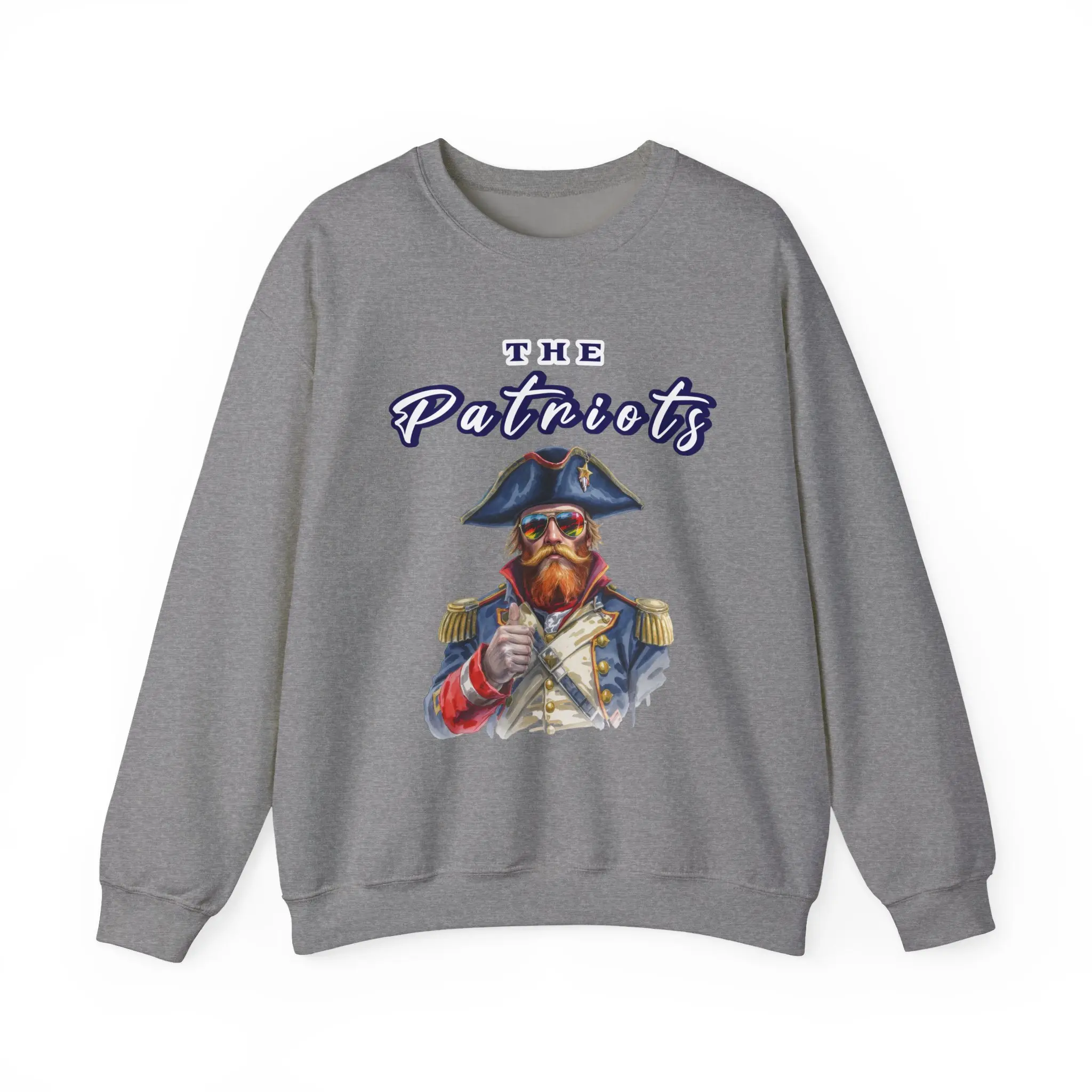 Patriots Themed Unisex Sweatshirt, Cozy Crewneck for Fans, Gift for Sports Lovers, Perfect for Game Day, Casual Wear