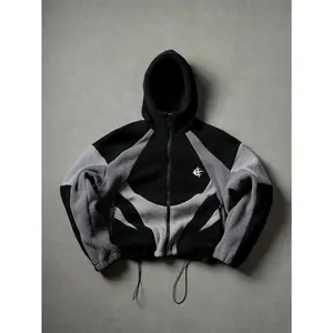 Y2K Color Block Fleece Jacket | Cozy Oversized Hoodie SpringStatements