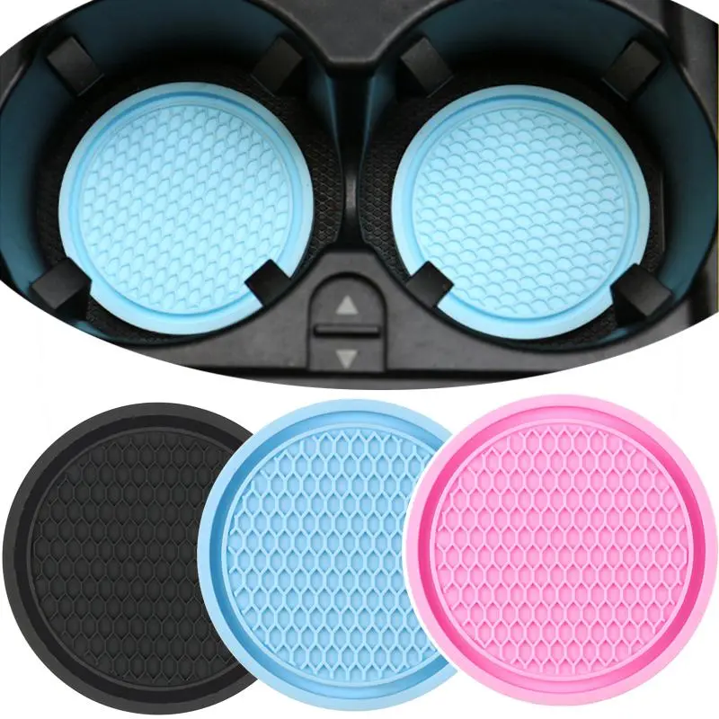 Car Non-slip Water Cup Pad Rhinestone Decoration Auto Interior For Fiat Panda Accessories Duck Car Mercedes Benz Auto Smart 453