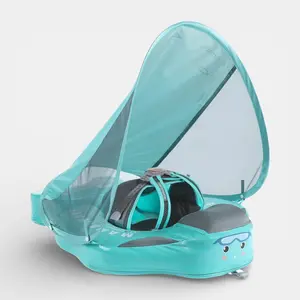 Heccei FoamCore Deluxe Safety Baby Float for 3M-2Y I UPF 50+ Removable Canopy 3 Styles