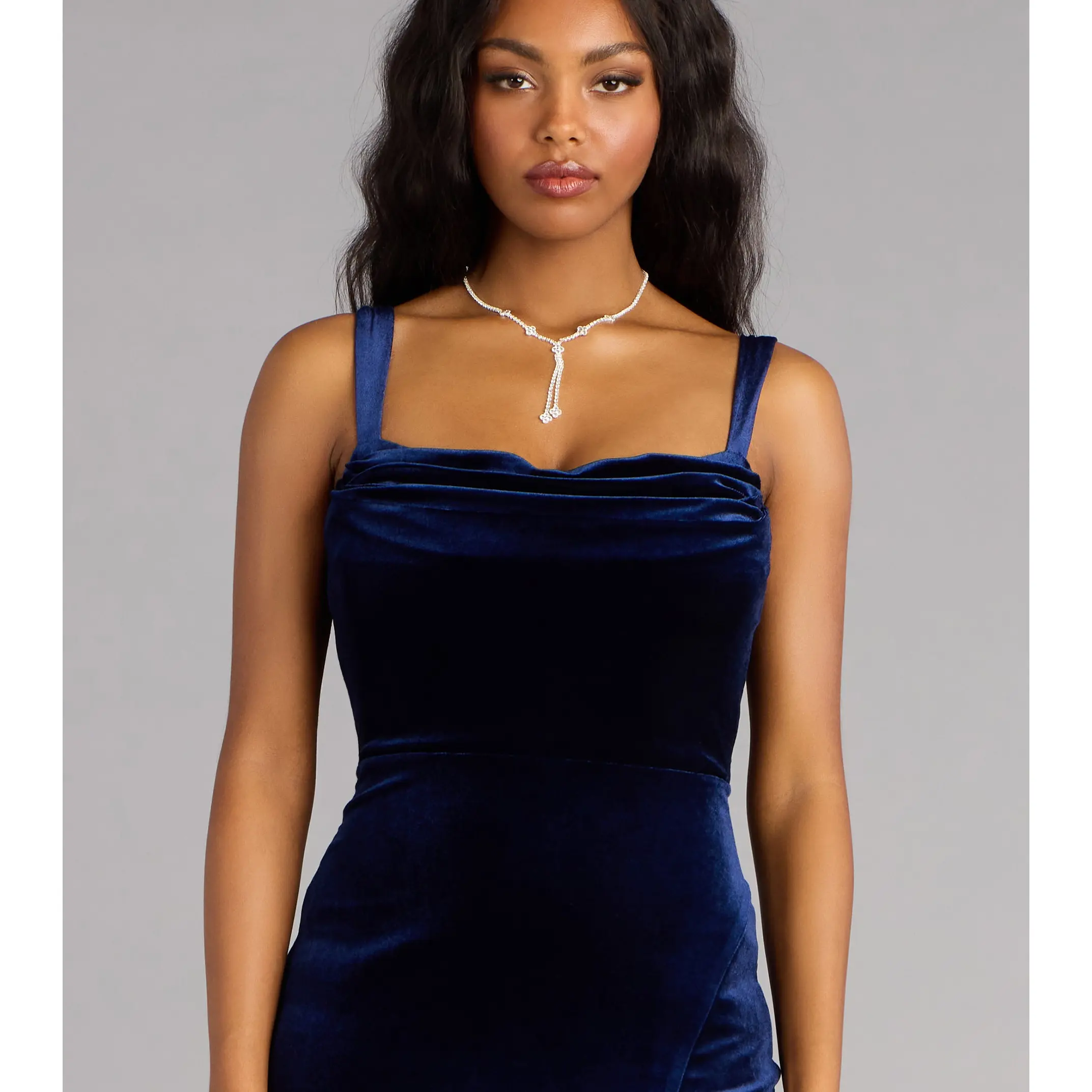 Brenda Velvet Cutout Midi Formal Dress - TikTok Shop Brenda Velvet Cutout Midi Formal Dress - TikTok Shop