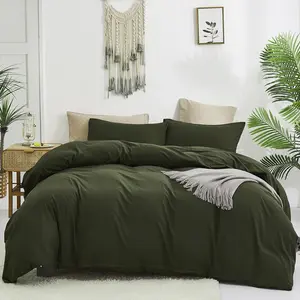 Green Comforter Set Full Army Green Bedding Set Minimalist Bedding Set Soft Breathable Blanket Olive Comforter Set for Men Full Bed