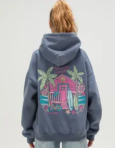 MALIBU SKYYE Live In The Moment Embroidered Womens Hoodie