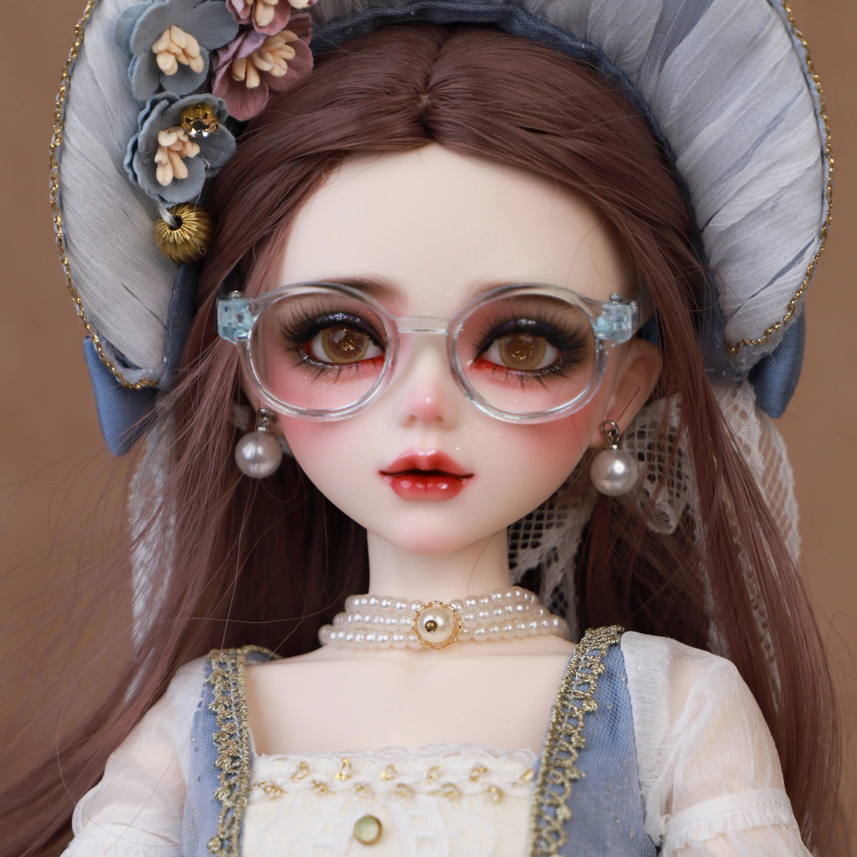 BJDDOLL Hand-Painted Makeup – Mechanical-Jointed BJD-Style Doll 1/3, 22.8 Inches (56cm) Tall, in Nordic Pastoral Style, PVC Body with 31 Movable Joints, for Ages 14+, Desk & Wall Decoration
