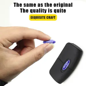 21mm Car Remote Key Logo Sticker Decoration for Ford St Focus 2 3 Mondeo Fiesta Kuga Mk2 Mk3 Mk4 Ecosport Fusion, Stylish Accessory for Key Fob