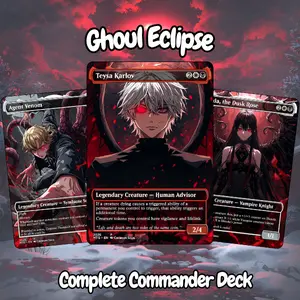 Ghoul Eclipse MTG Proxy – 100 Card EDH Deck + Tokens | Anime Dark Fantasy Custom Cards - Proxy EDH
