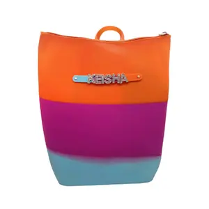 Orange hunnie Bunnie zipper bag (Personalized included)