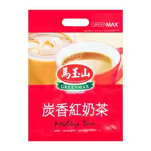 GREENMAX Taiwan Charcoal Roasted Milk Tea 16 Bags 320g - Authentic Taiwanese Bubble Tea Drink Mix