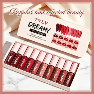 Dreamy Glossy Lip Stain Tinting &ong Lasting Moisturizing Lip CareWaterproof Non-Stick Cup Lasting Beauty 10 Options Hydrate Lipgloss Lipstick