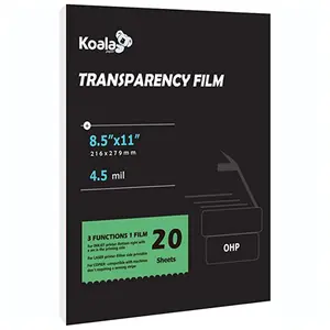 KOALA OHP Film for Inkjet & Laser Printers 20 Sheets KOALA OHP Film for Inkjet & Laser Printers 20 Sheets