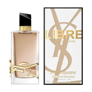 Yves Saint Laurent Libre Flowers & Flames for Women Eau de Parfum Florale Spray, 3.0 Ounce