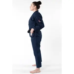 Kitsune "Red Skies" Women's BJJ Gi - Navy Blue