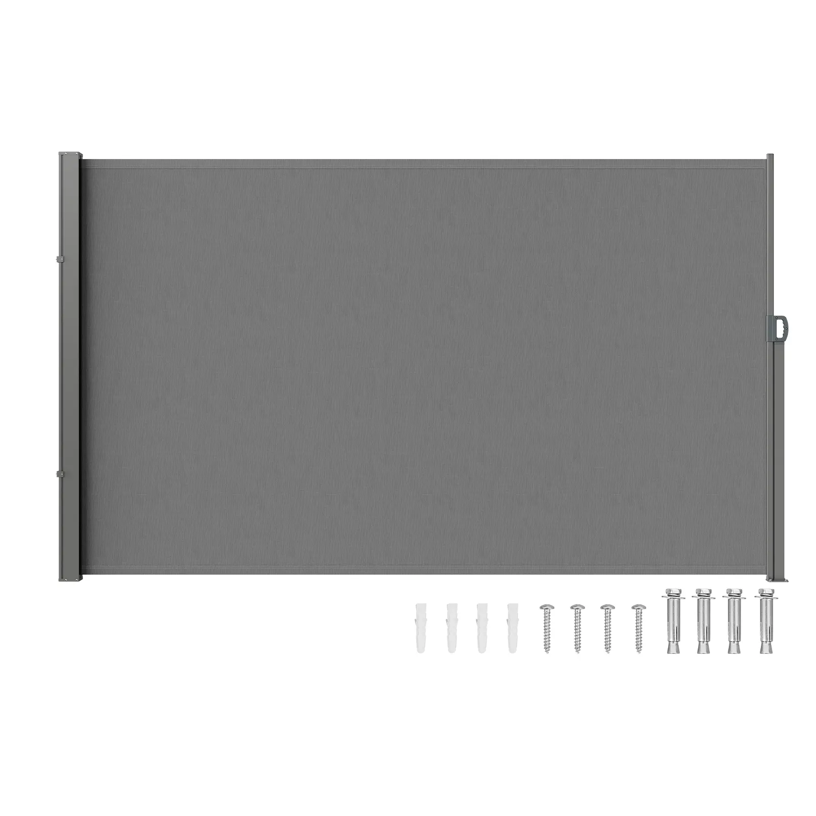 【DealsForYouDays】VEVOR Retractable Side Awning, 71"x138" 180g Polyester Adjustable Windproof UV 30+ Water-proof Privacy Screen, Room Divider for Patio, Courtyards, Commercial Spaces with Privacy and Protection