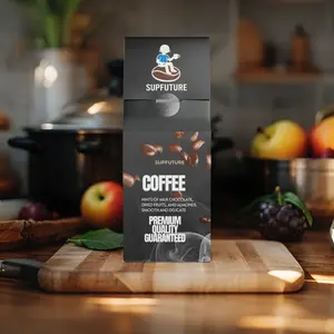 SUPFUTURE Coffee Brown Light Roast 12oz - Dark Body with Dried Fruit Citrus & Milk Chocolate Flavors - US Roasted Whole Bean or Ground Options - Premium Quality Guaranteed
