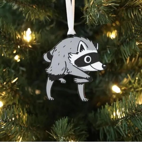 Jimothy the Raccoon Christmas Ornament - Seattle's Favorite Trash Panda Acrylic Ornament