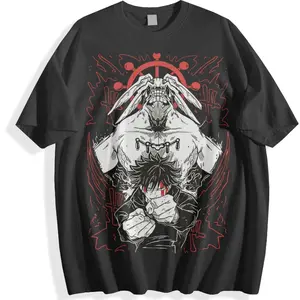 Gojo Satoru Anime Graphic T-Shirt 100% Cotton Oversized Streetwear Tee for Men Women Jujutsu Sorcerer Manga Short Sleeve Casual Harajuku Fashion Top world tshirts