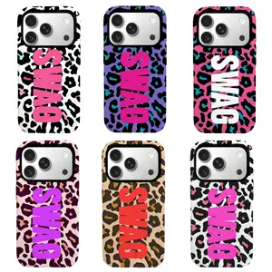 SWAG Leopard Print Phone Case,  designer  Case , Y2K Aesthetic Cheetah Protective Case for iPhone/Samsung,Compatible with iPhone 11-17 series and Samsung Galaxy S21-S26 series.Perfect for Her/Him Girly Phone Caseslovely gift
