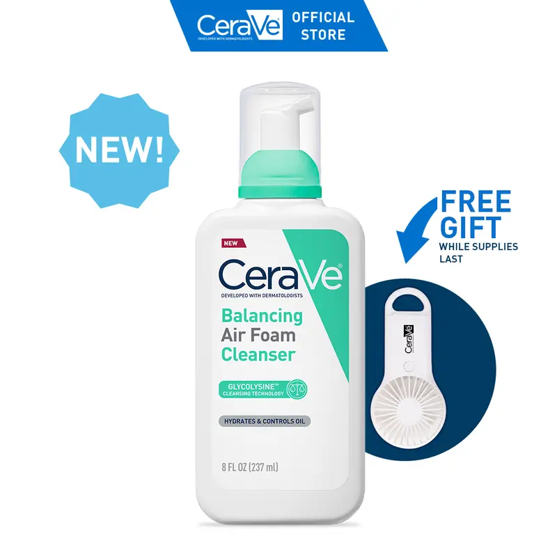 CeraVe Balancing Air Foam Foaming Facial Cleanser 8oz