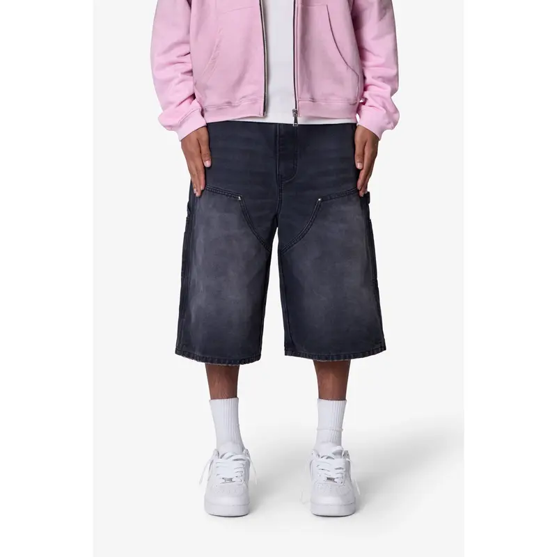 mnml Ultra Baggy Carpenter Shorts - Washed Black
